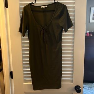 Size large olive green dress